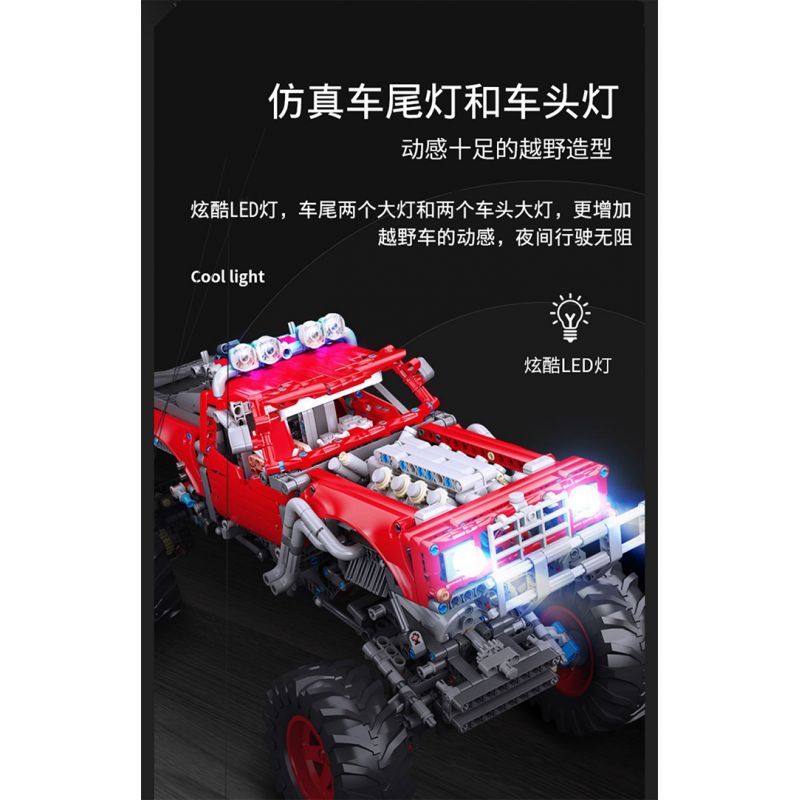 KJ35091 35091 non  XE OFF-ROAD BỐN LẦN TOÀN THỜI GIAN 4X4 tỷ lệ 1:16 bộ đồ chơi xếp lắp ráp ghép mô hình  Kỹ Thuật Công Nghệ Cao Mô Hình Phương Tiện 1000 khối