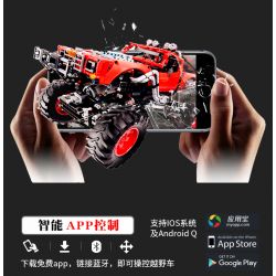 KJ35091 35091 non  XE OFF-ROAD BỐN LẦN TOÀN THỜI GIAN 4X4 tỷ lệ 1:16 bộ đồ chơi xếp lắp ráp ghép mô hình  Kỹ Thuật Công Nghệ Cao Mô Hình Phương Tiện 1000 khối