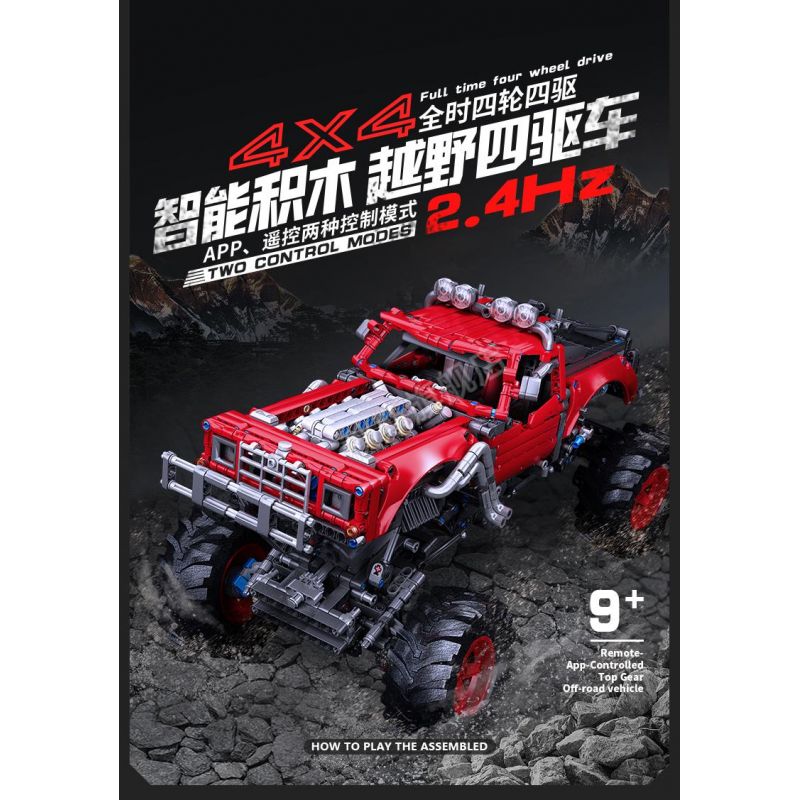 KJ35091 35091 non  XE OFF-ROAD BỐN LẦN TOÀN THỜI GIAN 4X4 tỷ lệ 1:16 bộ đồ chơi xếp lắp ráp ghép mô hình  Kỹ Thuật Công Nghệ Cao Mô Hình Phương Tiện 1000 khối