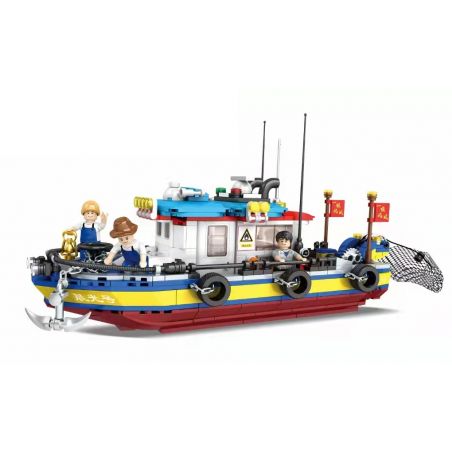 WOMA C0358 0358 non  DONGHAI BUỔI SÁNG ÁNH bộ đồ chơi xếp lắp ráp ghép mô hình 602 khối