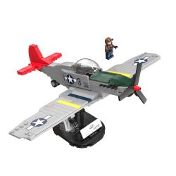 JAKI JK9158 9158 non  MÁY BAY CHIẾN ĐẤU NGỰA SẮT CỦA ĐỨC CỔ ĐIỂN TRONG THẾ THỨ HAI bộ đồ chơi xếp lắp ráp ghép mô hình MILITARY ZONE GERMAN IRON HORSE FIGHTER 338 khối