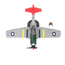 JAKI JK9158 9158 non  MÁY BAY CHIẾN ĐẤU NGỰA SẮT CỦA ĐỨC CỔ ĐIỂN TRONG THẾ THỨ HAI bộ đồ chơi xếp lắp ráp ghép mô hình MILITARY ZONE GERMAN IRON HORSE FIGHTER 338 khối