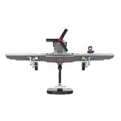 JAKI JK9158 9158 non  MÁY BAY CHIẾN ĐẤU NGỰA SẮT CỦA ĐỨC CỔ ĐIỂN TRONG THẾ THỨ HAI bộ đồ chơi xếp lắp ráp ghép mô hình MILITARY ZONE GERMAN IRON HORSE FIGHTER 338 khối