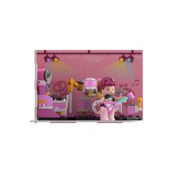 JAKI JK2161 2161 JK2162 2162 JK2163 2163 JK2160 2160 non  PHÒNG THANH NHẠC ALLEN KHOA HỌC AI BONNIE TẬP THỂ DỤC SALLY NGHỆ THUẬT VIRGINIA bộ đồ chơi xếp lắp ráp ghép mô hình Girl Con Gái 451 khối