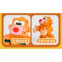 OPENING KD99002-3 99002-3 non  ĐƯỜI ƯƠI TRÍ TUỆ bộ đồ chơi xếp lắp ráp ghép mô hình CLEVER ORANGUTAN - EVERYTHING CAN BE CLAMPED