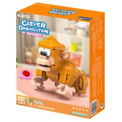 OPENING KD99002-3 99002-3 non  ĐƯỜI ƯƠI TRÍ TUỆ bộ đồ chơi xếp lắp ráp ghép mô hình CLEVER ORANGUTAN - EVERYTHING CAN BE CLAMPED