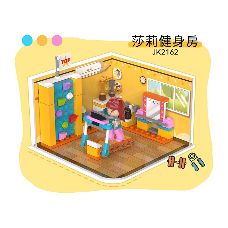 JAKI JK2161 2161 JK2162 2162 JK2163 2163 JK2160 2160 non  PHÒNG THANH NHẠC ALLEN KHOA HỌC AI BONNIE TẬP THỂ DỤC SALLY NGHỆ THUẬT VIRGINIA bộ đồ chơi xếp lắp ráp ghép mô hình Girl Con Gái 451 khối