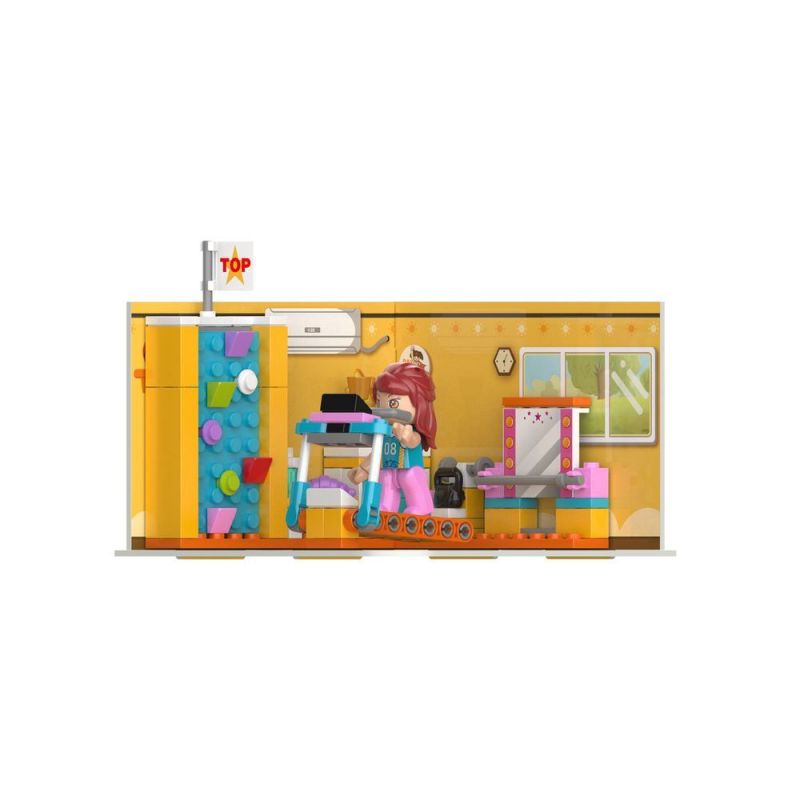 JAKI JK2161 2161 JK2162 2162 JK2163 2163 JK2160 2160 non  PHÒNG THANH NHẠC ALLEN KHOA HỌC AI BONNIE TẬP THỂ DỤC SALLY NGHỆ THUẬT VIRGINIA bộ đồ chơi xếp lắp ráp ghép mô hình Girl Con Gái 451 khối