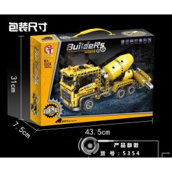 QIAO LE TONG 5354 non  XE TRỘN bộ đồ chơi xếp lắp ráp ghép mô hình  MIXING CAR Kỹ Thuật Công Nghệ Cao Mô Hình Phương Tiện 398 khối