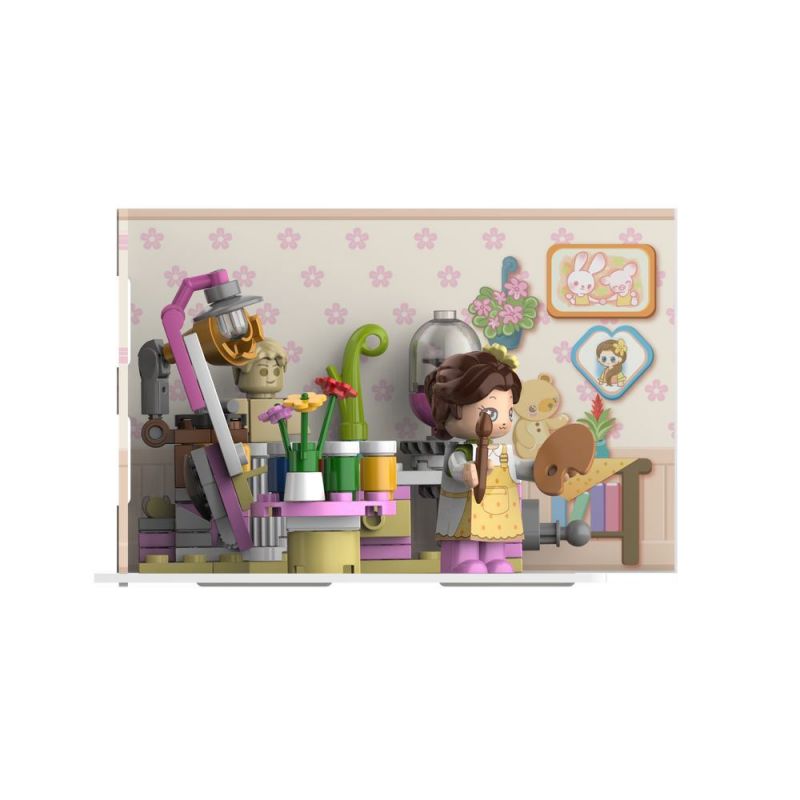 JAKI JK2161 2161 JK2162 2162 JK2163 2163 JK2160 2160 non  PHÒNG THANH NHẠC ALLEN KHOA HỌC AI BONNIE TẬP THỂ DỤC SALLY NGHỆ THUẬT VIRGINIA bộ đồ chơi xếp lắp ráp ghép mô hình Girl Con Gái 451 khối