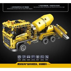 QIAO LE TONG 5354 non  XE TRỘN bộ đồ chơi xếp lắp ráp ghép mô hình  MIXING CAR Kỹ Thuật Công Nghệ Cao Mô Hình Phương Tiện 398 khối