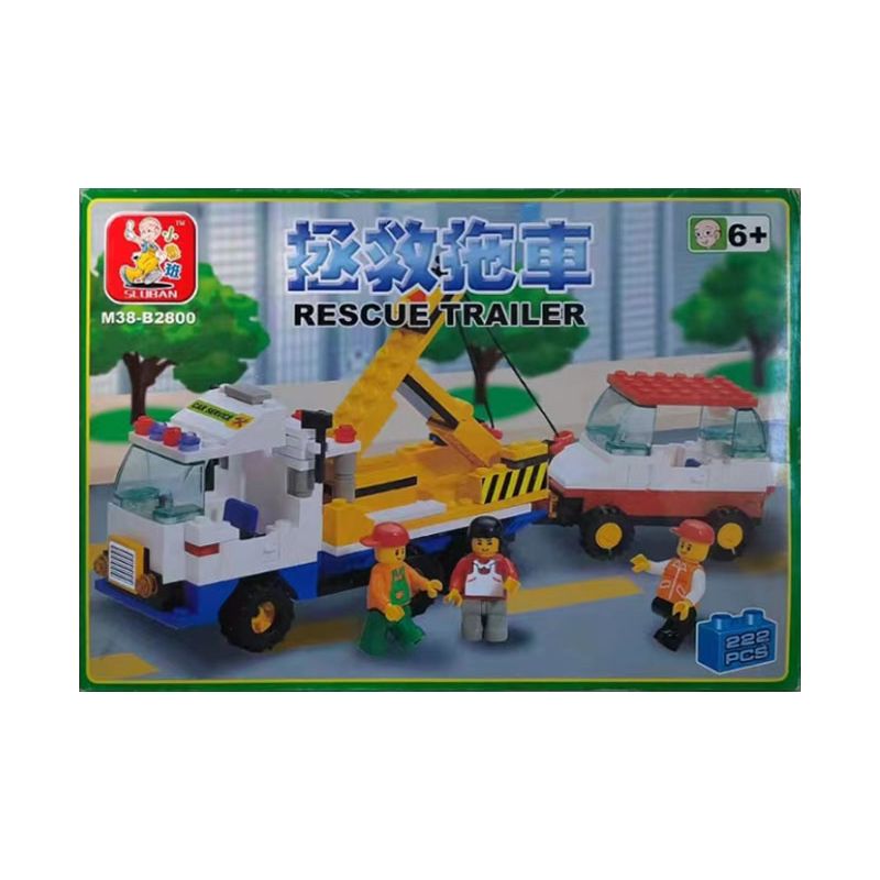 SLUBAN M38-B2800 B2800 2800 M38B2800 38-B2800 non Lego LƯU ĐOẠN GIỚI THIỆU bộ đồ chơi xếp lắp ráp ghép mô hình City Thành Phố 222 khối