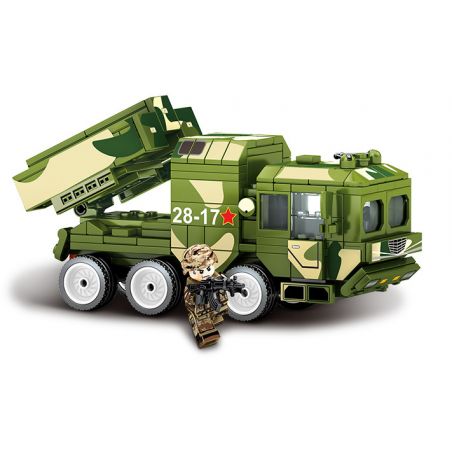 SEMBO 105601 non  TÊN LỬA HÀNH TRÌNH LONG SWORD-10 bộ đồ chơi xếp lắp ráp ghép mô hình Military Army CJ-10 CRUISE MISSILE Quân Sự Bộ Đội 301 khối