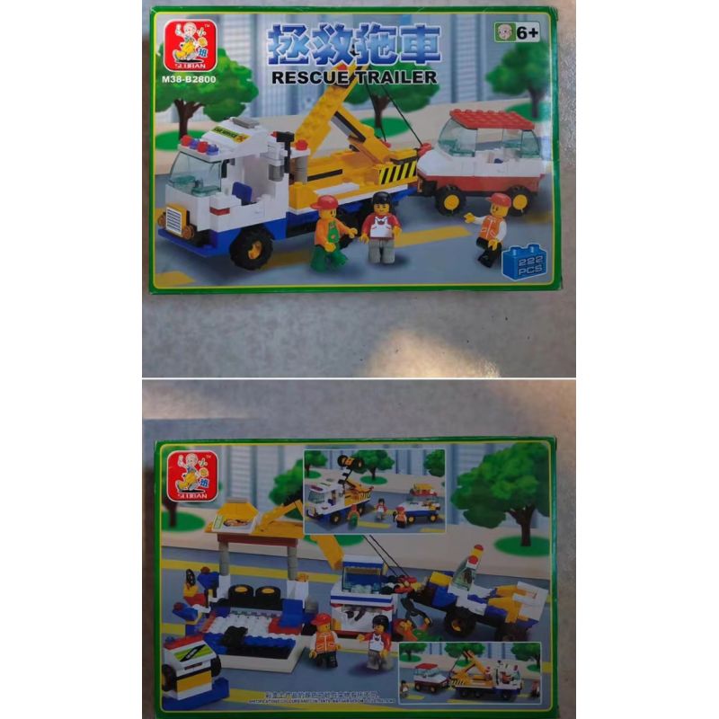 SLUBAN M38-B2800 B2800 2800 M38B2800 38-B2800 non  LƯU ĐOẠN GIỚI THIỆU bộ đồ chơi xếp lắp ráp ghép mô hình City Thành Phố 222 khối