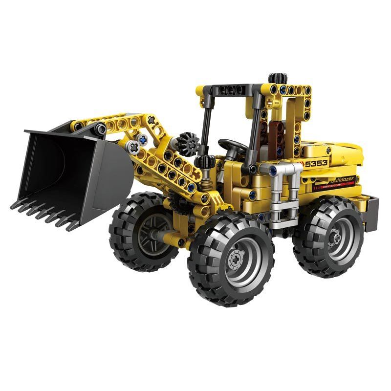 QIAO LE TONG 5353 non Lego ĐẦU MÁY XÚC LẬT bộ đồ chơi xếp lắp ráp ghép mô hình Technic LOADER Kỹ Thuật Công Nghệ Cao Mô Hình Phương Tiện 332 khối