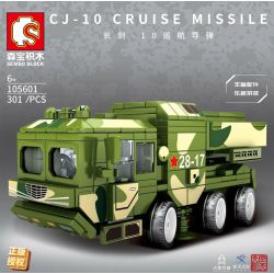 SEMBO 105601 non  TÊN LỬA HÀNH TRÌNH LONG SWORD-10 bộ đồ chơi xếp lắp ráp ghép mô hình Military Army CJ-10 CRUISE MISSILE Quân Sự Bộ Đội 301 khối