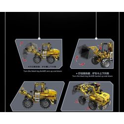 QIAO LE TONG 5353 non  ĐẦU MÁY XÚC LẬT bộ đồ chơi xếp lắp ráp ghép mô hình  LOADER Kỹ Thuật Công Nghệ Cao Mô Hình Phương Tiện 332 khối