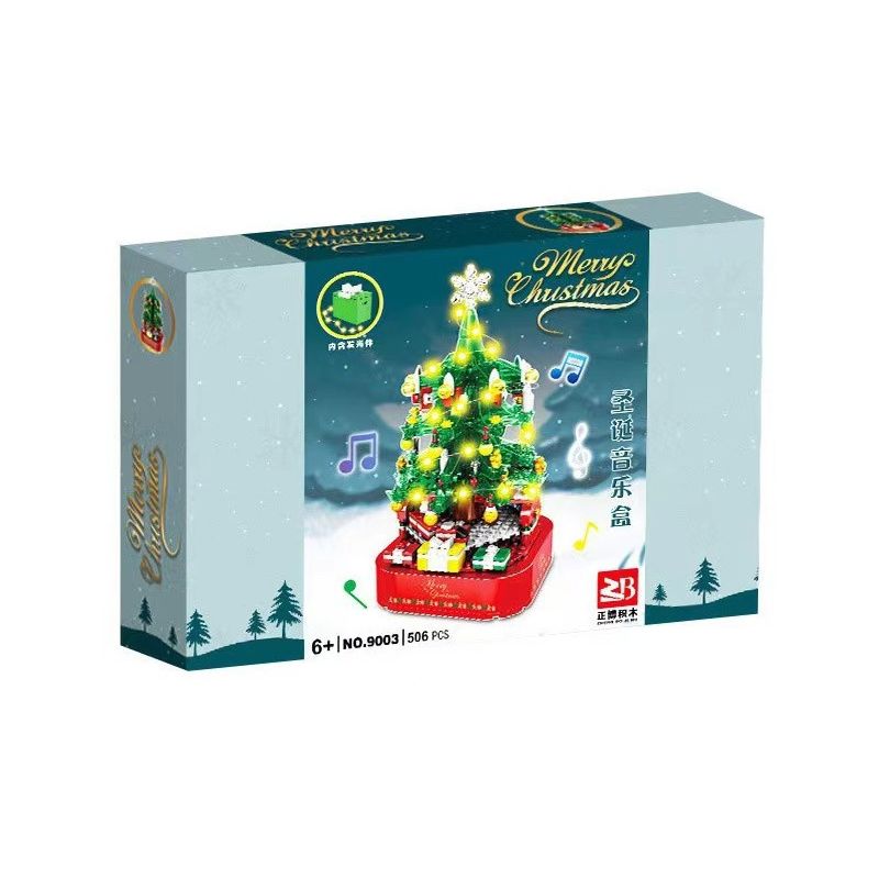 FAIR 9003 non  BÔNG bộ đồ chơi xếp lắp ráp ghép mô hình Christmas MERRY CHRISTMAS Giáng Sinh 506 khối