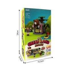 JAKI JK2102 2102 non  NGÔI NHÀ GẤU RỪNG bộ đồ chơi xếp lắp ráp ghép mô hình THE GREAT LAND 223 khối