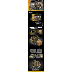 QIAO LE TONG 5352 non  XE NÂNG bộ đồ chơi xếp lắp ráp ghép mô hình  FORKLIFT TRUCK Kỹ Thuật Công Nghệ Cao Mô Hình Phương Tiện 322 khối