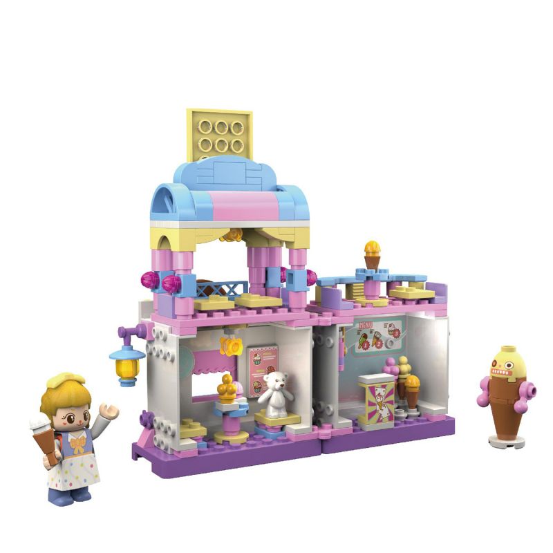 JAKI JK2105 2105 non  NGÔI NHÀ TRÁNG MIỆNG TRONG MƠ bộ đồ chơi xếp lắp ráp ghép mô hình THE GREAT LAND SWEET HOUSE 228 khối