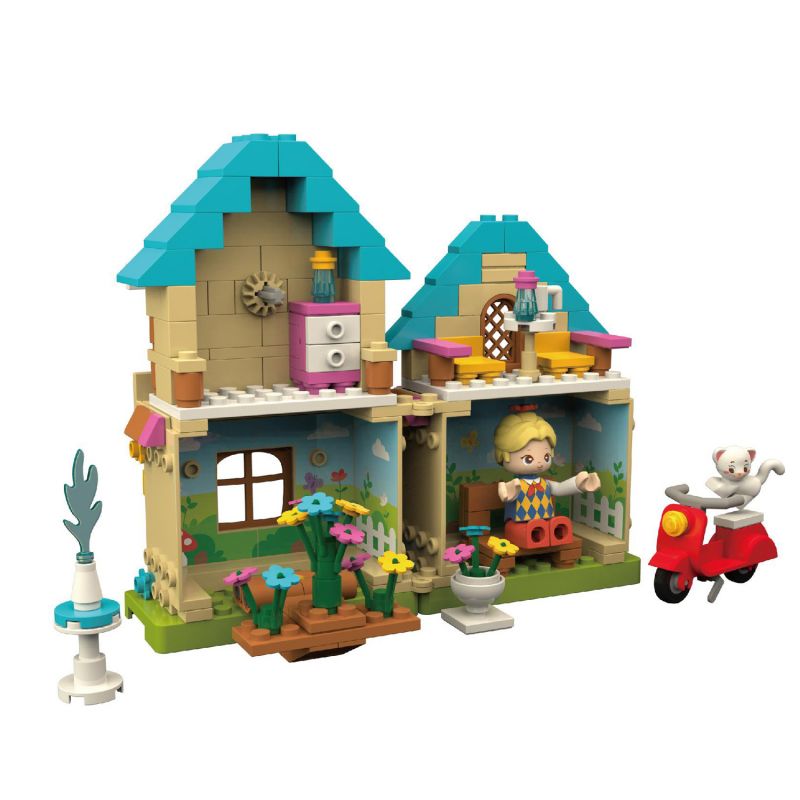 JAKI JK2106 2106 non  NHÀ CỐI XAY GIÓ LỤC ĐỊA bộ đồ chơi xếp lắp ráp ghép mô hình THE GREAT LAND 238 khối