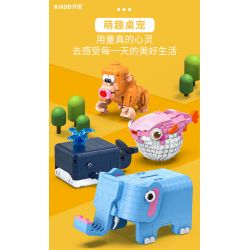 OPENING KD99002-2 99002-2 non  CÁ VOI TÒ MÒ bộ đồ chơi xếp lắp ráp ghép mô hình CURIOUS WHALE - FUNNY AND CUTE STORAGE BOX