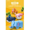 OPENING KD99002-2 99002-2 non  CÁ VOI TÒ MÒ bộ đồ chơi xếp lắp ráp ghép mô hình CURIOUS WHALE - FUNNY AND CUTE STORAGE BOX