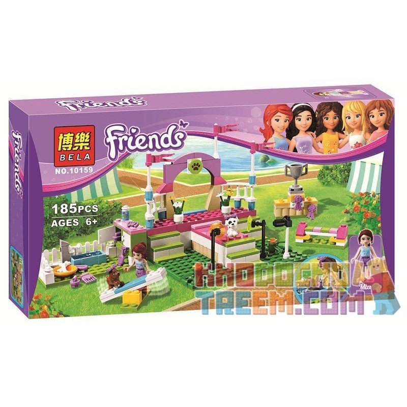 NOT Lego FRIENDS 3942 Heartlake Dog Show, Bela 10159 Lari 10159 Xếp hình buổi trình diễn của chú chó Hồ Trái Tim 183 khối NOT Lego FRIENDS 3942 Heartlake Dog Show, Bela 10159 Lari 10159 Xếp hình buổi trình diễn của chú chó Hồ Trái Tim 183 khối