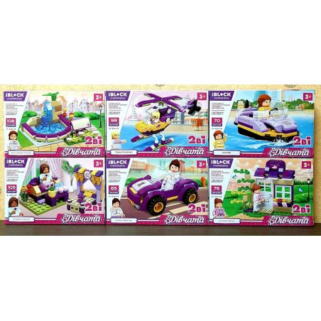 IBLOCK PL-920-26 920-26 PL920-26 STAR MERRY SM904 non  CÔ GÁI 6 TRONG 1 bộ đồ chơi xếp lắp ráp ghép mô hình  PLEASANT Các Bạn Gái