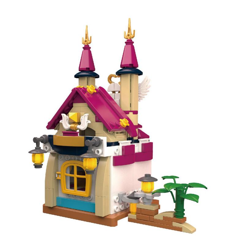 JAKI JK2103 2103 non Lego LÂU ĐÀI THIÊN NGA ???O bộ đồ chơi xếp lắp ráp ghép mô hình THE GREAT LAND 244 khối