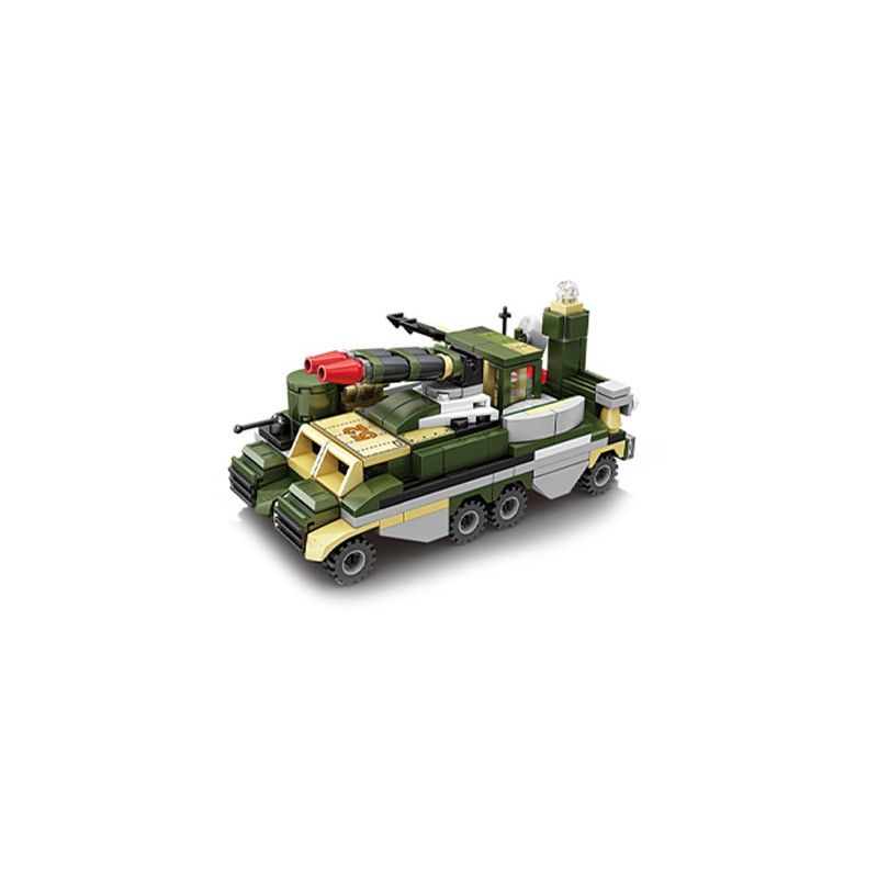 Kazi KY84123 84123 non Lego XE BỌC THÉP ĐA NĂNG bộ đồ chơi xếp lắp ráp ghép mô hình Military Army Quân Sự Bộ Đội 418 khối