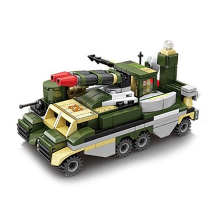 Kazi KY84123 84123 non  XE BỌC THÉP ĐA NĂNG bộ đồ chơi xếp lắp ráp ghép mô hình Military Army Quân Sự Bộ Đội 418 khối