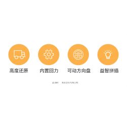 JAKI JK9061 9061 non  XE BÁN TẢI VOLVO bộ đồ chơi xếp lắp ráp ghép mô hình Racers TRUCK SET Đua Tốc Độ 171 khối