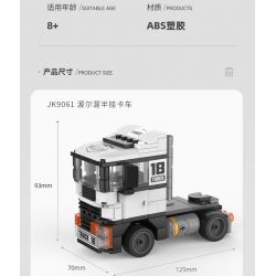 JAKI JK9061 9061 non  XE BÁN TẢI VOLVO bộ đồ chơi xếp lắp ráp ghép mô hình Racers TRUCK SET Đua Tốc Độ 171 khối
