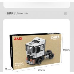 JAKI JK9061 9061 non  XE BÁN TẢI VOLVO bộ đồ chơi xếp lắp ráp ghép mô hình Racers TRUCK SET Đua Tốc Độ 171 khối