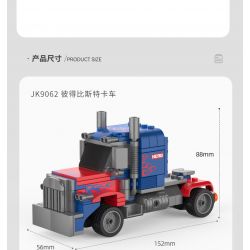 JAKI JK9061 9061 non  XE BÁN TẢI VOLVO bộ đồ chơi xếp lắp ráp ghép mô hình Racers TRUCK SET Đua Tốc Độ 171 khối