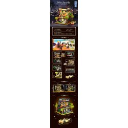 ZHEGAO DZ6019 6019 non  BIỆT THỰ NGÔI SAO ĐIỆN ẢNH bộ đồ chơi xếp lắp ráp ghép mô hình Modular Buildings MOVIE STAR VILLA Mô Hình Nhà Cửa 2044 khối