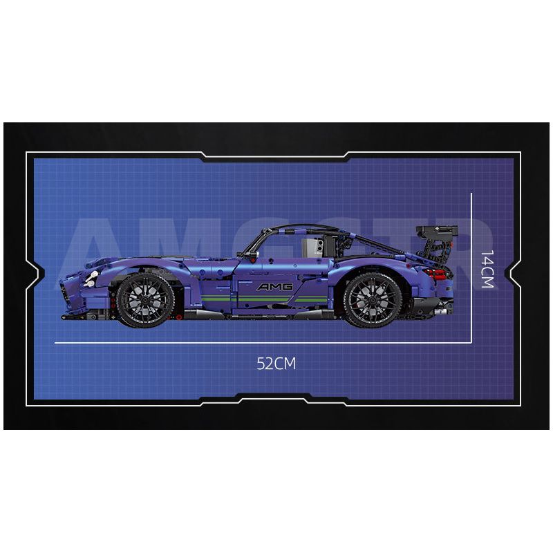 EXTRAORDINARY F10001 10001 ITS 10089 JIESTAR 92025 MouldKing 13123 13126 Mould King 13123 13126 REBRICKABLE MOC-73939 73939 MOC73939 non  MERCEDES-BENZ AMG GT (42115 BỘ) bộ đồ chơi xếp lắp ráp ghép mô hình 1:8 AMG GT R BLACK SERIES Tỷ Lệ 1:8 2539 khối