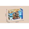 ZHEGAO 00421 non  BẾN NGƯ PHỦ bộ đồ chơi xếp lắp ráp ghép mô hình Modular Buildings FISHMAN'S WHARF Mô Hình Nhà Cửa 2046 khối
