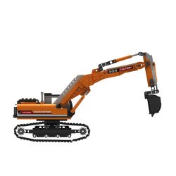 JAKI JK9281 9281 non  MÁY XÚC HẠNG NẶNG tỷ lệ 1:27 bộ đồ chơi xếp lắp ráp ghép mô hình HEAVY DUTY EXCAVATOR 536 khối