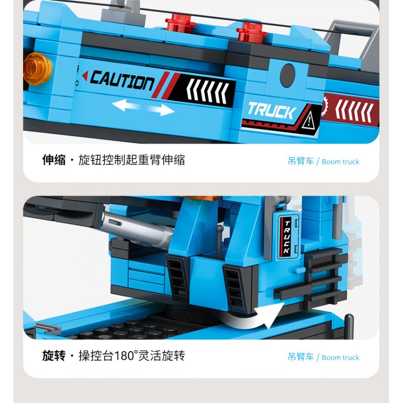 JAKI JK9281 9281 non  MÁY XÚC HẠNG NẶNG tỷ lệ 1:27 bộ đồ chơi xếp lắp ráp ghép mô hình HEAVY DUTY EXCAVATOR 536 khối