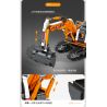 JAKI JK9281 9281 non  MÁY XÚC HẠNG NẶNG tỷ lệ 1:27 bộ đồ chơi xếp lắp ráp ghép mô hình HEAVY DUTY EXCAVATOR 536 khối