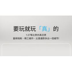 JAKI JK9281 9281 non  MÁY XÚC HẠNG NẶNG tỷ lệ 1:27 bộ đồ chơi xếp lắp ráp ghép mô hình HEAVY DUTY EXCAVATOR 536 khối