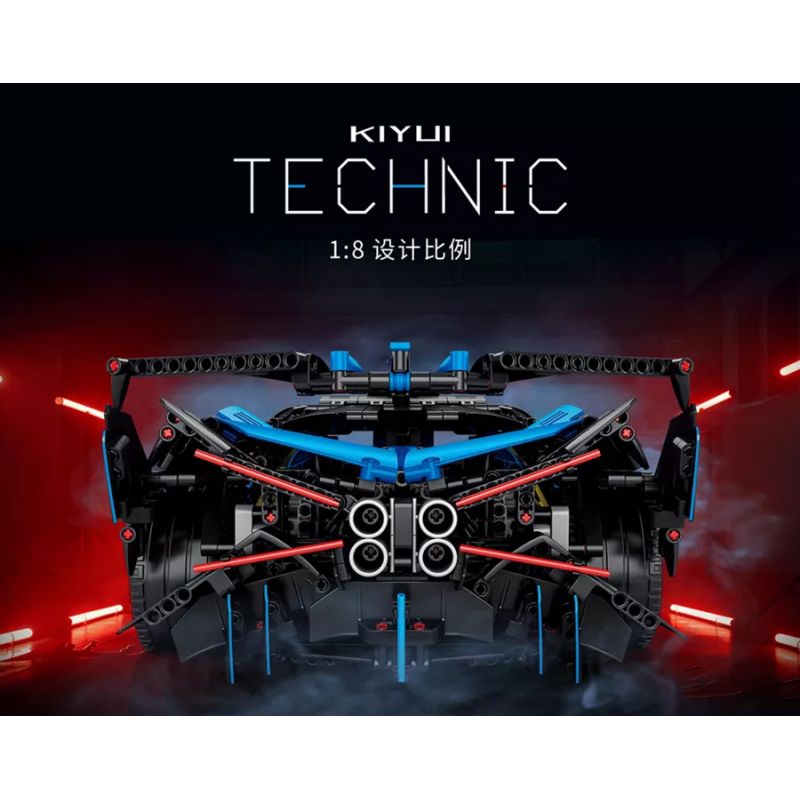 ITS 10088 non  BUGADI BOLIDE. bộ đồ chơi xếp lắp ráp ghép mô hình 1:8 BUGATTI BOLIDE Tỷ Lệ 1:8 3376 khối