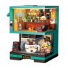 ZHEGAO DZ6135 6135 non  CÔNG VIÊN CÀ PHÊ SÁNG TẠO bộ đồ chơi xếp lắp ráp ghép mô hình Creator COFFEE CREATIVE PARK 1228 khối