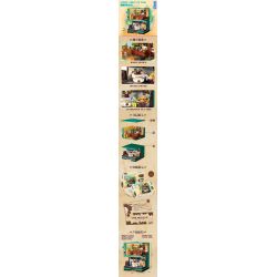 ZHEGAO DZ6135 6135 non  CÔNG VIÊN CÀ PHÊ SÁNG TẠO bộ đồ chơi xếp lắp ráp ghép mô hình Creator COFFEE CREATIVE PARK 1228 khối