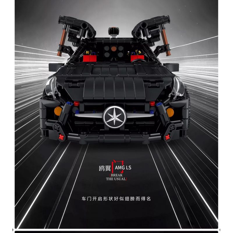 ITS 10052 REBRICKABLE MOC-47396 47396 MOC47396 non  MERCEDES-BENZ GT AMG tỷ lệ 1:14 bộ đồ chơi xếp lắp ráp ghép mô hình  MERCEDES GT AMG Kỹ Thuật Công Nghệ Cao Mô Hình Phương Tiện 2020 khối