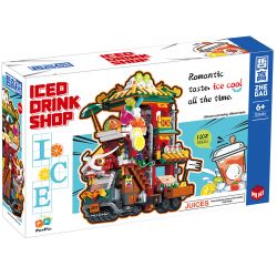 ZHEGAO DZ6134 6134 non  CỬA HÀNG BĂNG bộ đồ chơi xếp lắp ráp ghép mô hình Creator ICED DRINK SHOP Sáng Tạo 1420 khối