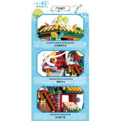 ZHEGAO DZ6134 6134 non  CỬA HÀNG BĂNG bộ đồ chơi xếp lắp ráp ghép mô hình Creator ICED DRINK SHOP Sáng Tạo 1420 khối